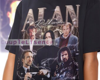 ALAN RICKMAN Vintage Shirt | Alan Rickman Homage Fan Tees | Alan Rickman Homage Retro | Alan Rickman Graphic Retro 90s | Alan Rickman Merch