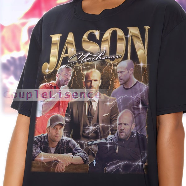 JASON STATHAM Vintage Shirt, Jason Statham Homage Actor, Jason Statham TV Retro, Jason Statham Vintage Retro 90s, Jason Statham Gift
