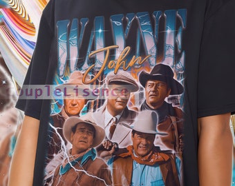 Actor Bootleg JOHN WAYNE Vintage Shirt | John Wayne Homage Retro | John Wayne Tees | John Wayne 90s Sweater | John Wayne Merch Gift