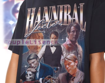 Retro HANNIBAL LECTER Shirt | Hannibal Lecter Fan Tees | Hannibal Lecter Homage| Hannibal Lecter Graphic Tee 90s | Hannibal Lecter Merch