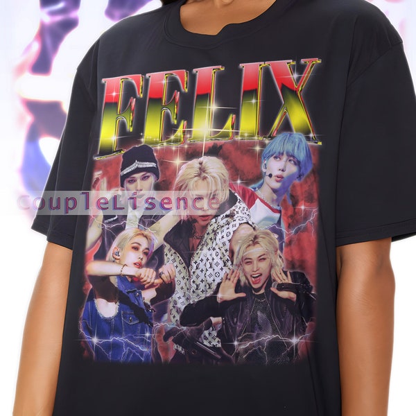 FELIX LEE - STRAYKIDS Shirt | Felix Lee Fan T-Shirts | Felix Lee Retro | Felix Lee Grafik 90er Jahre | Felix Lee Merch