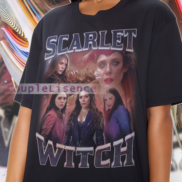 SCARLET WITCH Vintage Shirt | Scarlet Witch Homage Tshirt | Scarlet Witch Fan | Scarlet Witch Retro 90s Sweater | Scarlet Witch Merch Gift