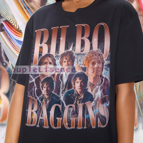 Lord Of The Rings Character BILBO BAGGINS Vintage Shirt | Bilbo Baggins Homage Retro | Bilbo Baggins Tees | Bilbo Baggins 90s Sweater Gift