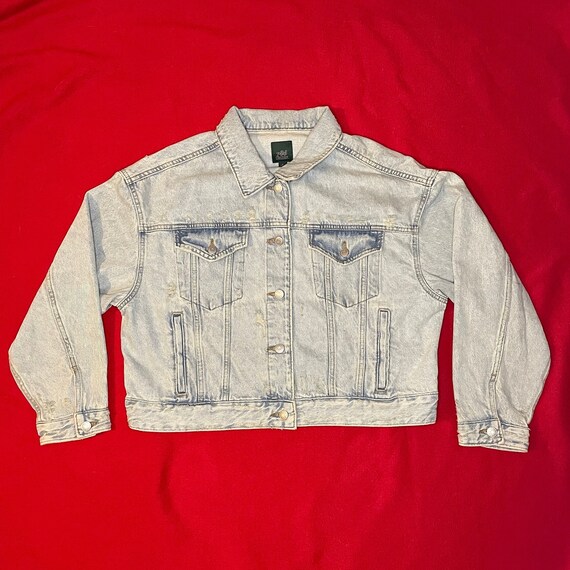 【EEUN】Fringe tape over denim Western Style Women's Denim with Fringe Button Up Mini Dress