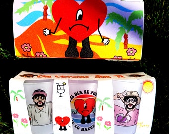 Bad bunny shot cups | Un verano sin ti