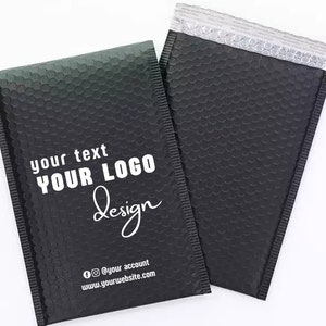 Customized Matt Black Air Bubble Bags with logo printed,Metallic Bubble Mailer,Shipping Clothing Envelopes Bags,Custom Jewelry Packing Bags