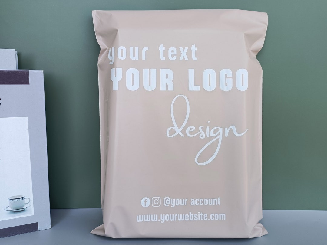 50500pcs Custom Nude Poly Mailer,custom Beige Mailers With Logo