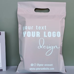 Ongepast Lol opraken 50-500pcs Personalized Pink Plastic Bagsadd Your Own Logo - Etsy