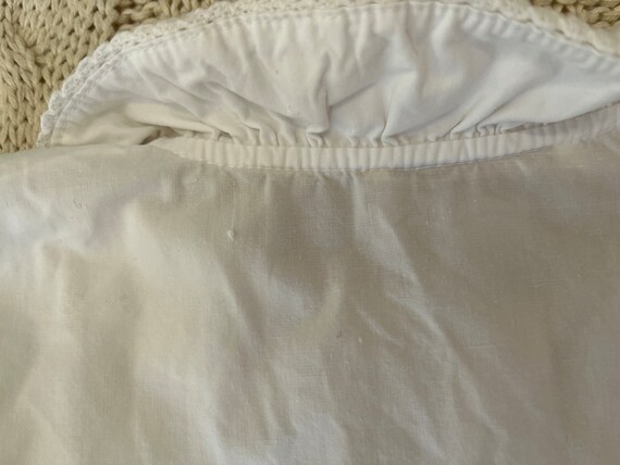 Vintage Strasburg white 100% cotton Peter Pan col… - image 9