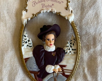 Vintage Hallmark Holiday Traditions Barbie Christmas Ornament