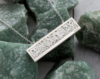 Hadar Concrete Silver Necklace