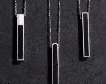 Rigel Concrete Silver Necklace