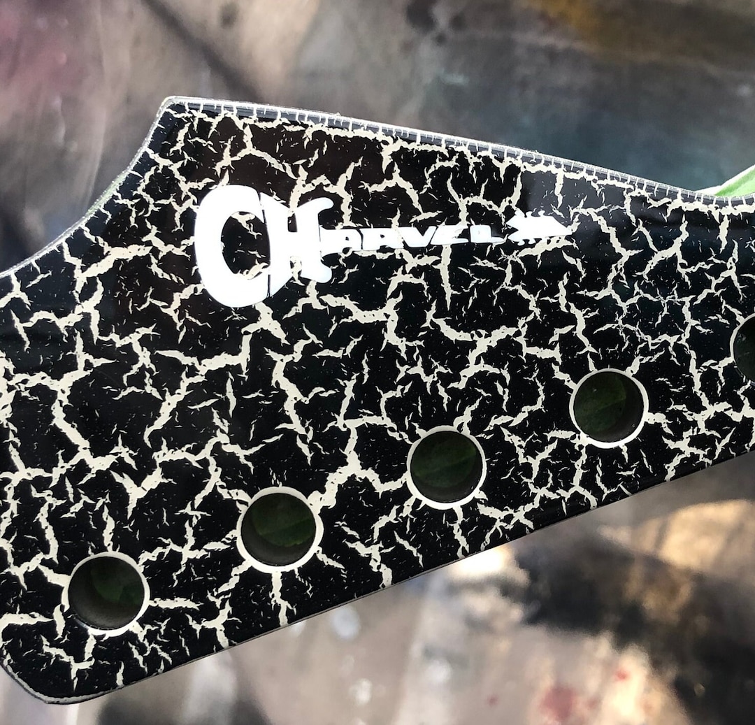 Charvel Guitar Headstock Logo Vinyl Guitar Replacement Black White - Etsy