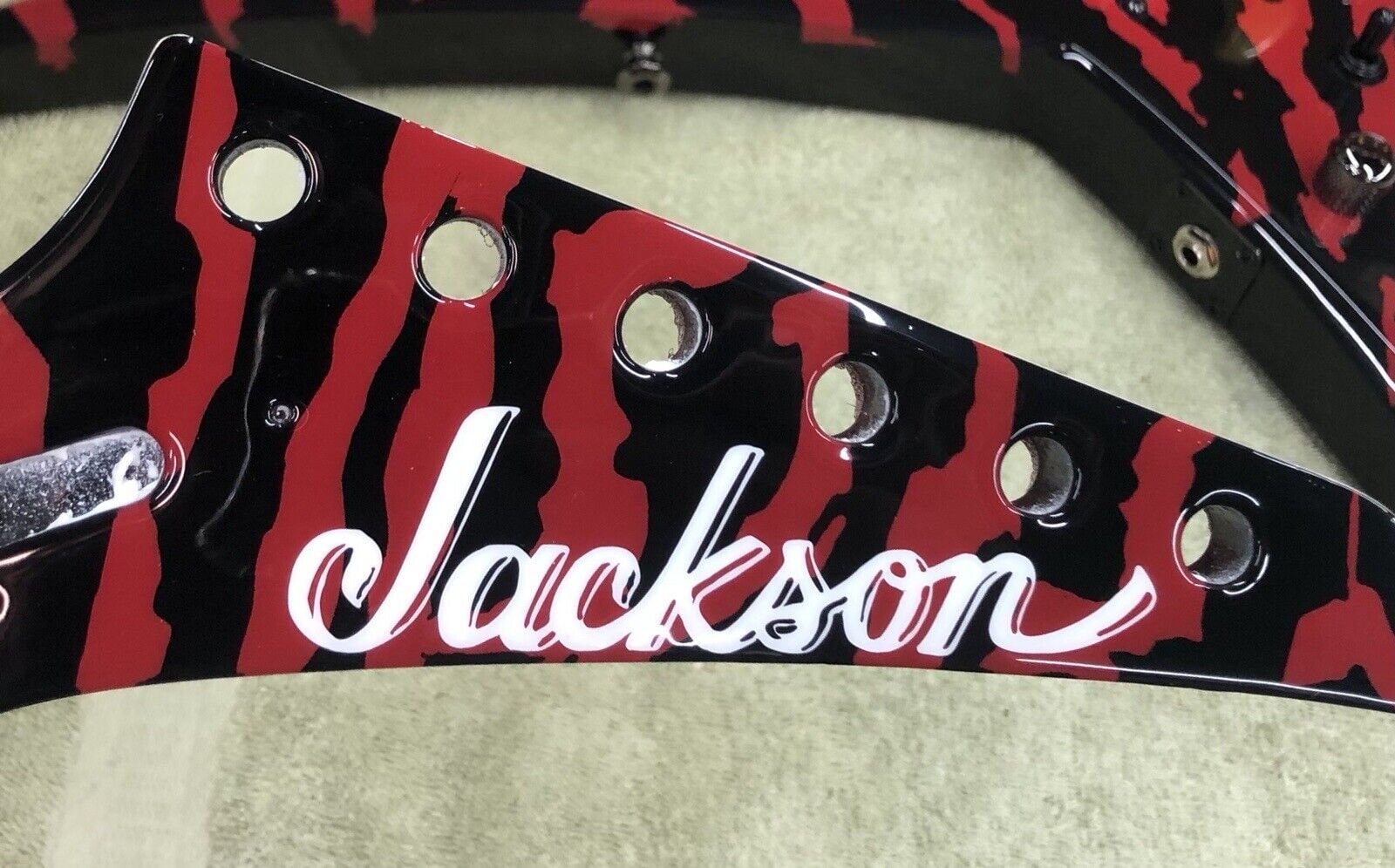 Jackson Headstock Logo - Standard - Premium Vinyl Guitar Project Replacement