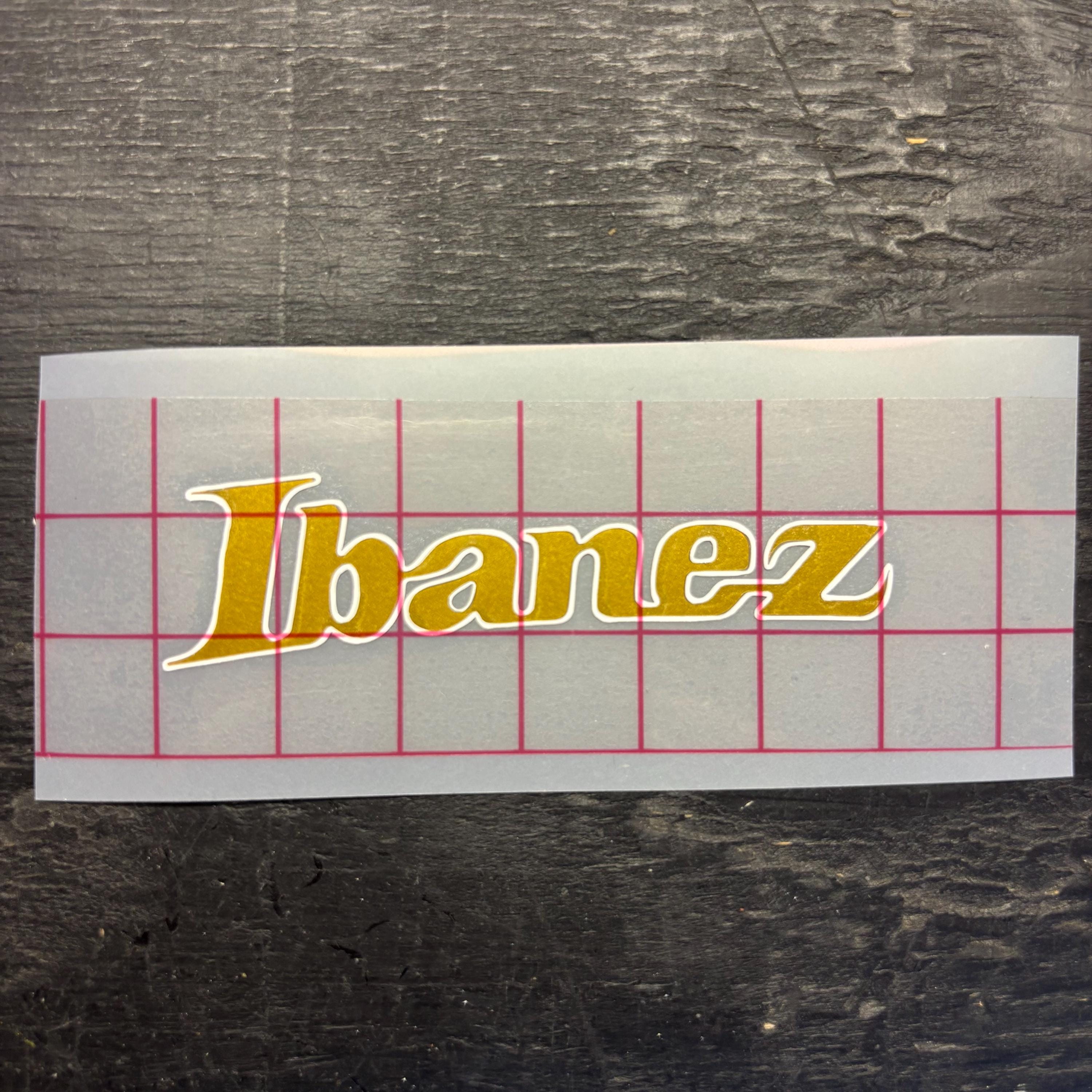 Ibanez Headstock Logo - Prestige and AZES40 - Premium Vinyl Guitar