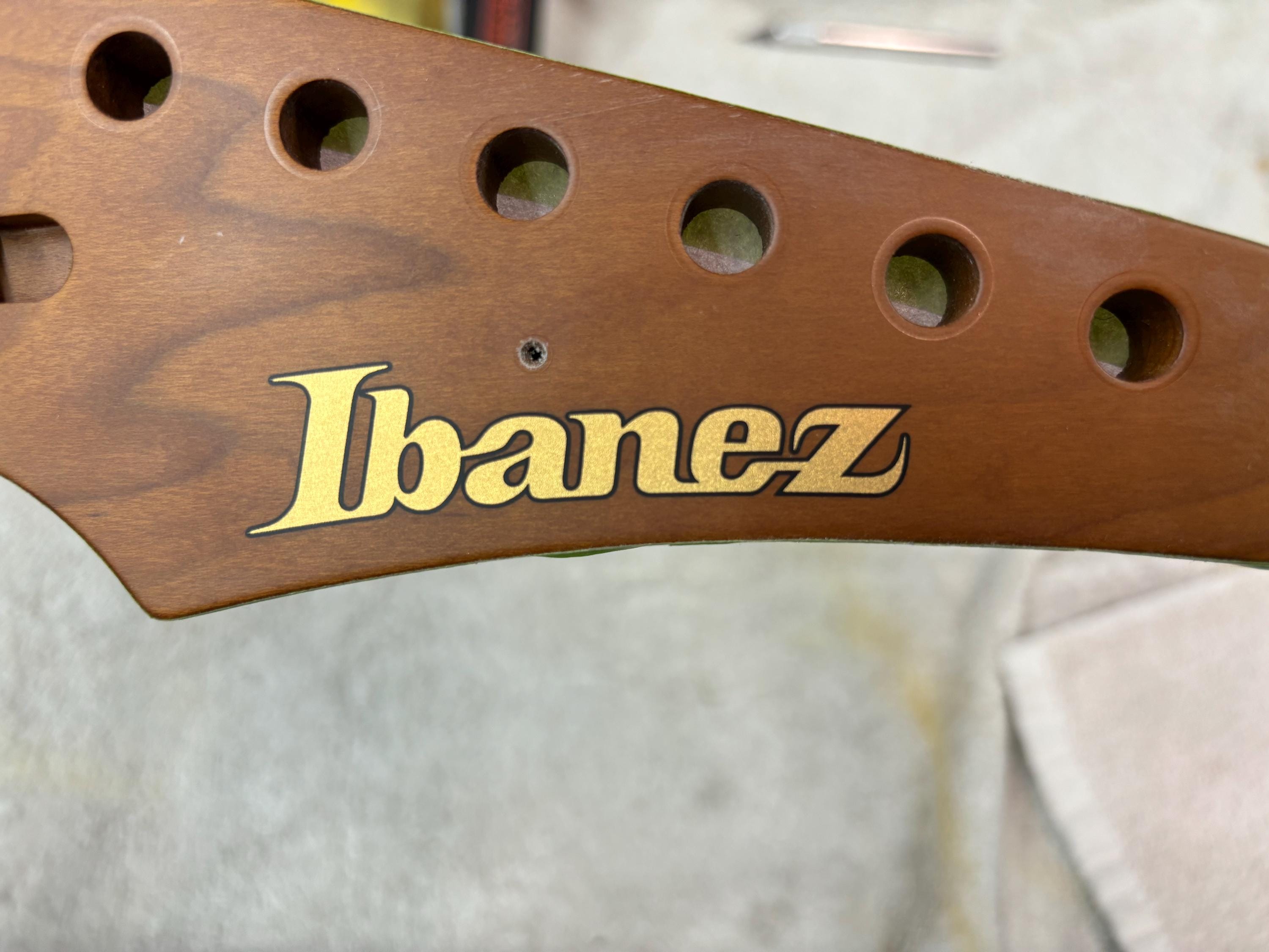 Ibanez Headstock Logo - Prestige and AZES40 - Premium Vinyl Guitar