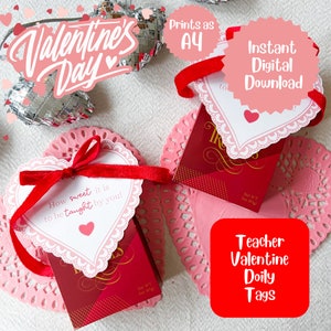 Teacher Valentines, Teacher Valentine Cards, Valentine Printable, How Sweet it is, Chocolate Tags