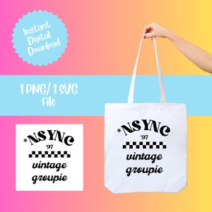 NSYNC SVG & PNG, Nsync Reunion, 90s svg png, Nsync Era, Nsync Cricut file, Nsync Silhouette File, Digital, boy band, Instant Download