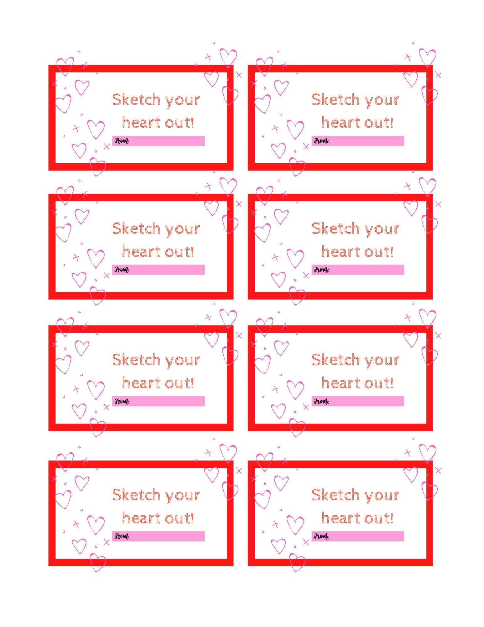 DIY Class Valentine, Etch a Sketch, Valentine Tag, Printable Valentine