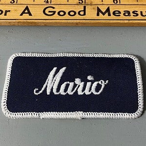 Vintage Mario Embroidered Cloth Patch NOS