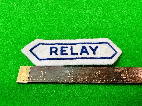 Vintage Felt Patch RELAY - image 3