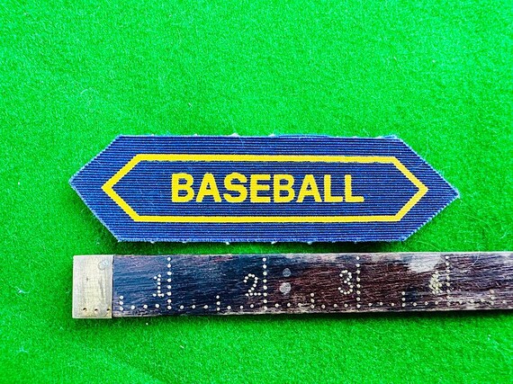 Vtg BASEBALL Bar Patch - image 3