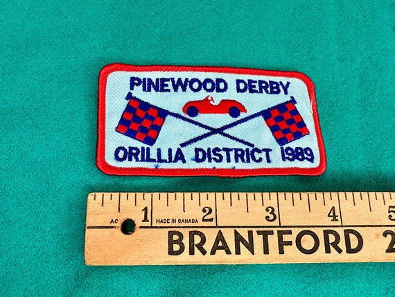 1989 Orillia District Pinewood Derby Patch Badge … - image 2