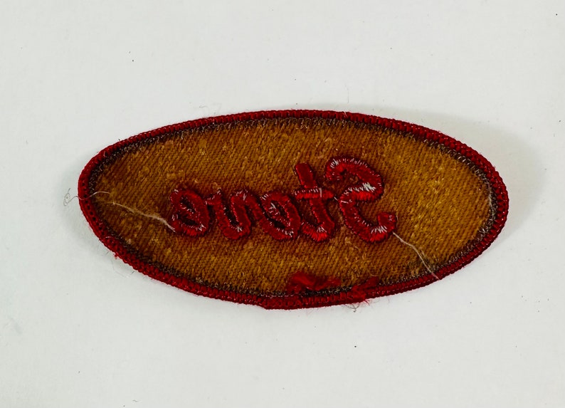 Vintage Steve Embroidered Cloth Name Patch Etsy