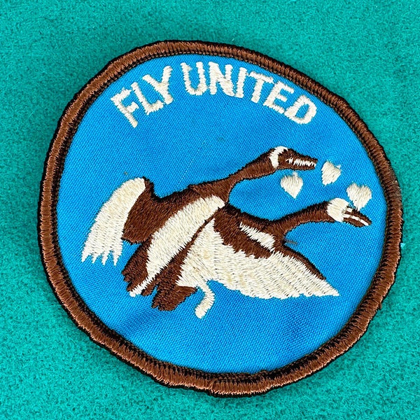 Vintage Fly United Novelty Humourous Geese Patch