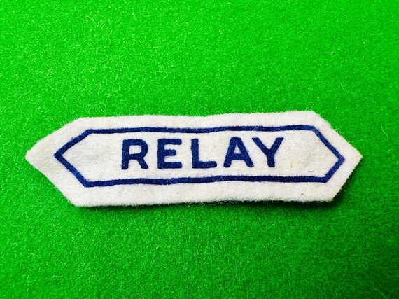 Vintage Felt Patch RELAY - image 1