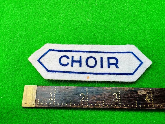 Vtg CHOIR Felt Patch - image 3