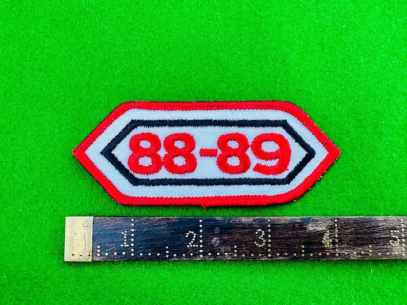 Vtg 1988 - 1989 Patch - Etsy