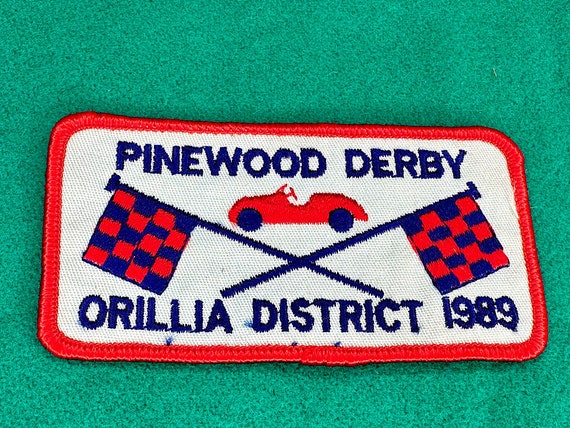 1989 Orillia District Pinewood Derby Patch Badge … - image 1