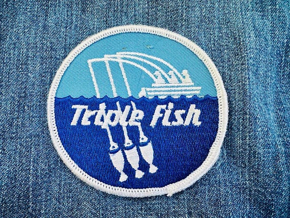 Vintage Triple Fish Patch - image 1
