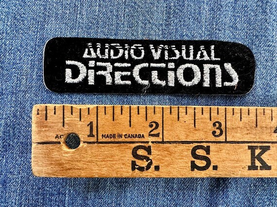 Vintage Audio Visual Directions Patch - image 3