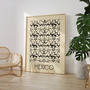 Mexico Poster, Talavera Art, Mexico Decor, Talavera Print, Mexican Modernism, Latino Art, Latino Decor, Printable Art, Printable Poster