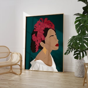 Mexican Woman Print, Mexican Art, Mexican Minimalistic Art, Modern Mexican Wall Print Poster Art