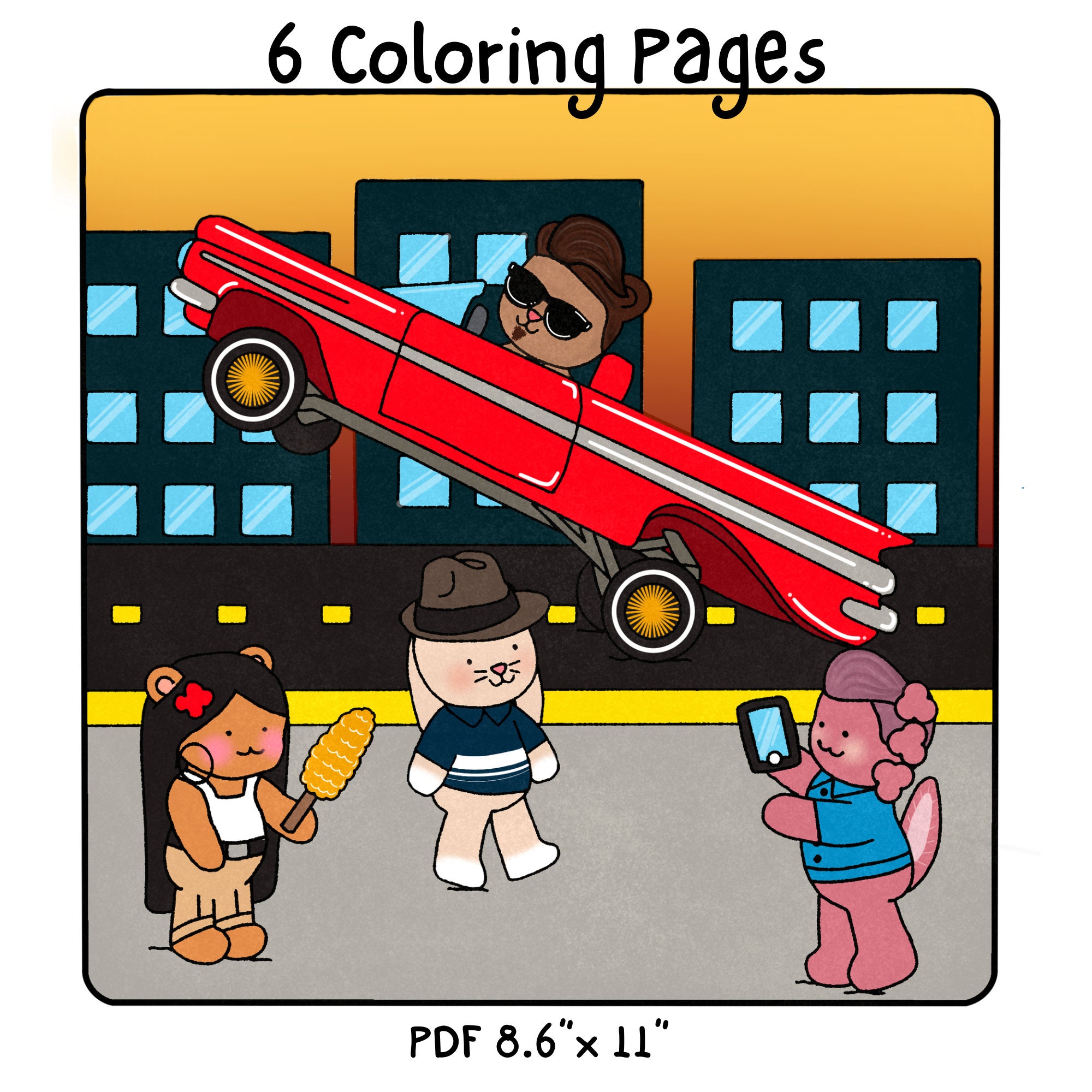 Cute Coloring Pages, Cute Latino Coloring Pages, Printable Coloring ...