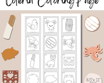 Mexican Loteria Coloring Page (PDF Download)