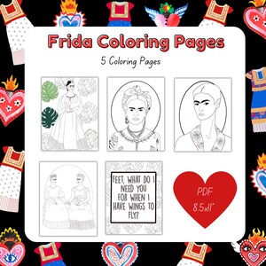 Frida Coloring Pages, Printable Coloring Pages, Frida Printable Coloring Pages