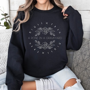 Manacled Book Sweatshirt: Dramione Fanfic, Rose Graveyard Runes