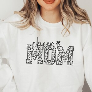 ESIKAH Cheer Mama Sweatshirt – Funny Cheerleader Mom Pullover, Women’s Crewneck Sweater Gift - View #3