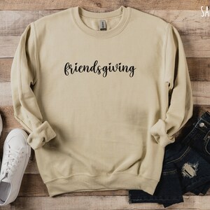 Friendsgiving Sweatshirt Thanksgiving Sweatshirt Happy - Etsy