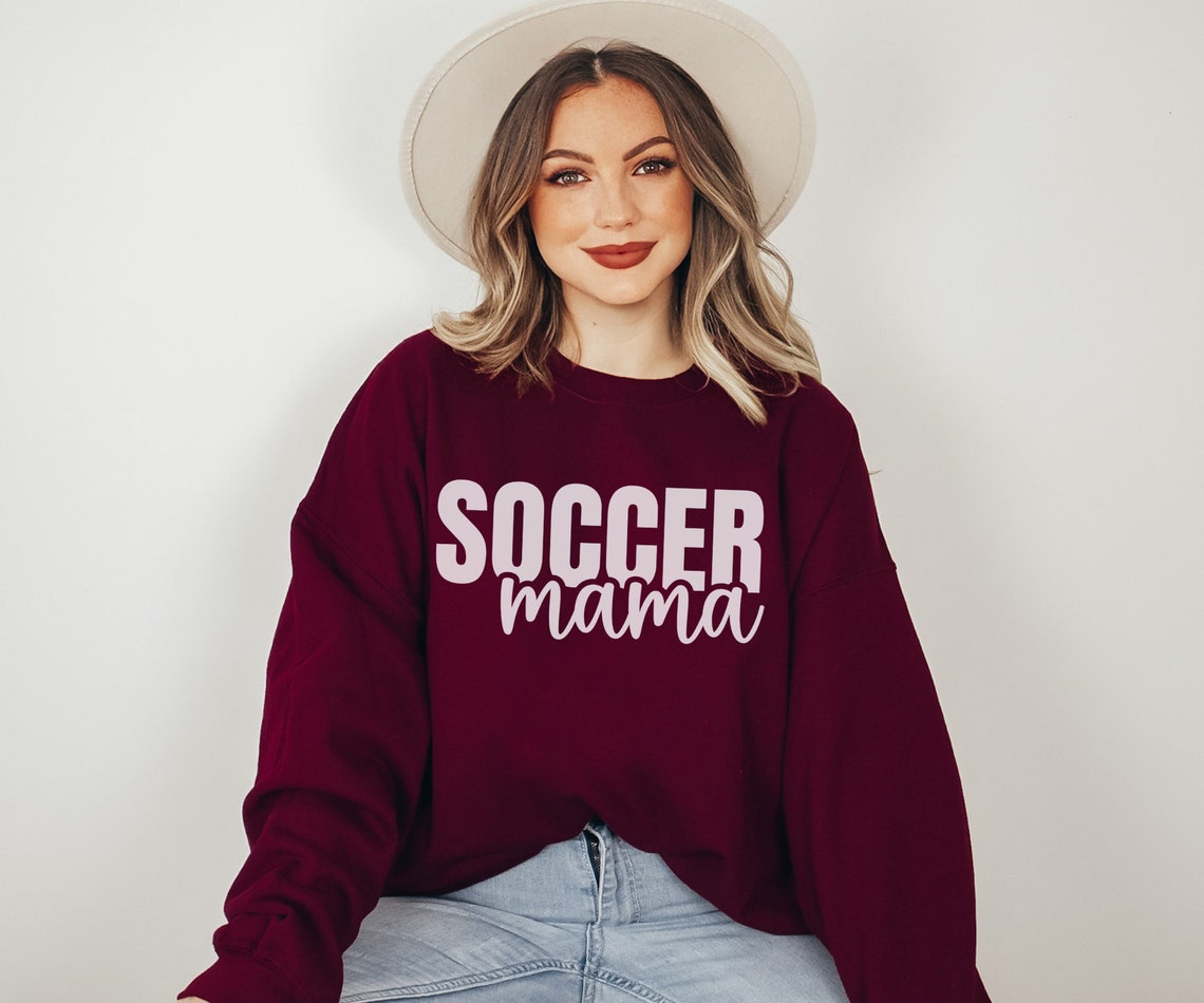 Soccer Mama Sweatshirt Soccer Mom Sweatshirt Soccer Mom Etsy