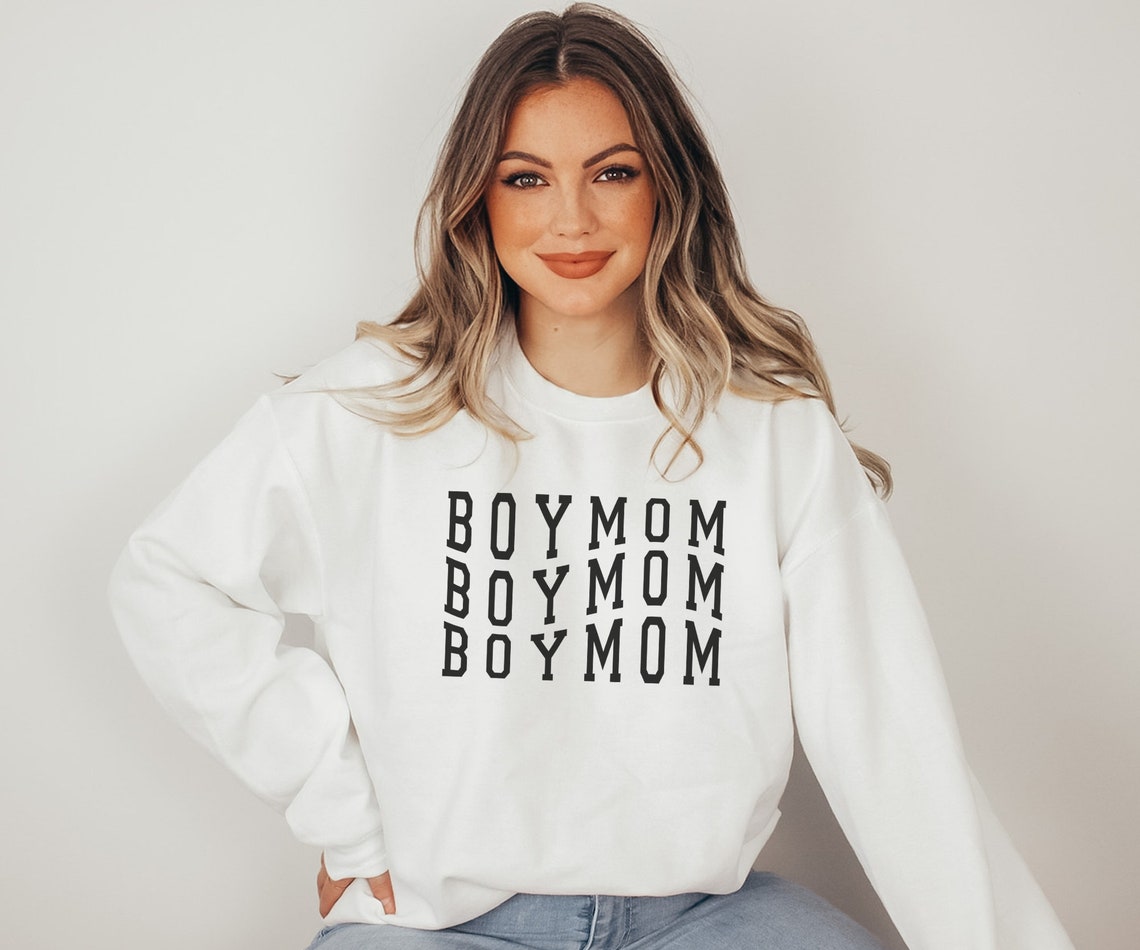 Retro Boy Mom Sweatshirt Gift for Boy Mom Boy Mama Etsy
