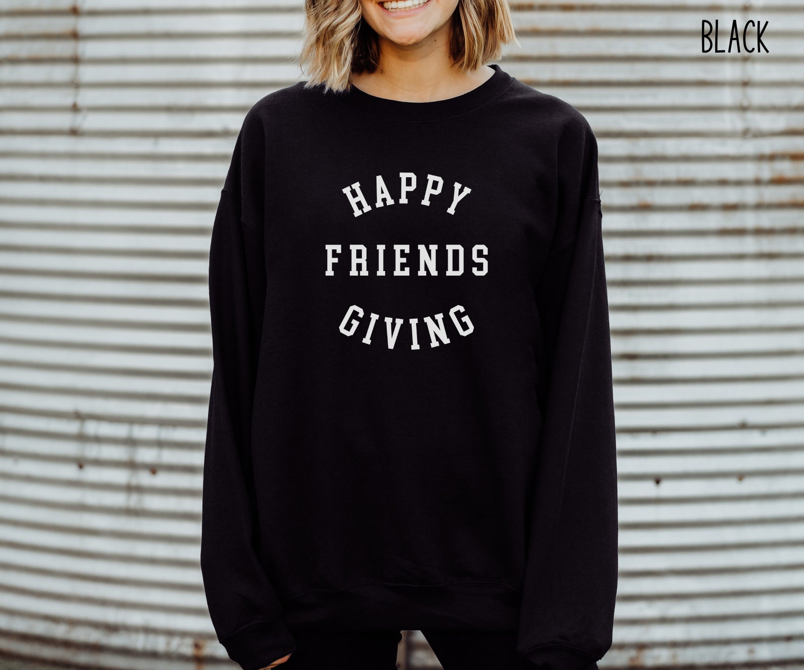 Happy Friendsgiving Sweatshirt Thanksgiving Sweatshirt - Etsy