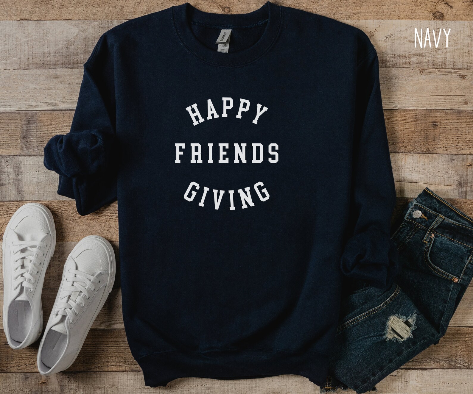 Happy Friendsgiving Sweatshirt Thanksgiving Sweatshirt - Etsy