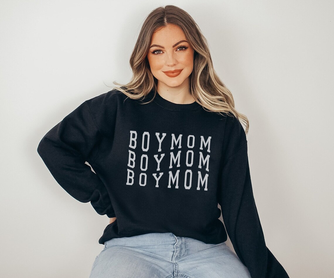 Retro Boy Mom Sweatshirt Gift for Boy Mom Boy Mama Etsy
