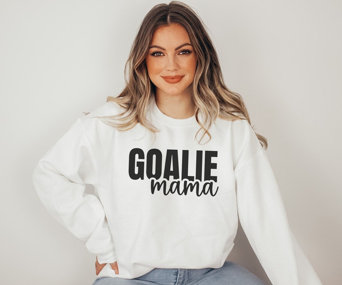 Goalie Mama Sweatshirt, Hockey Sweatshirt, Soccer Sweatshirt, Goalie Mom Gifts, Goalie Mom Shirt