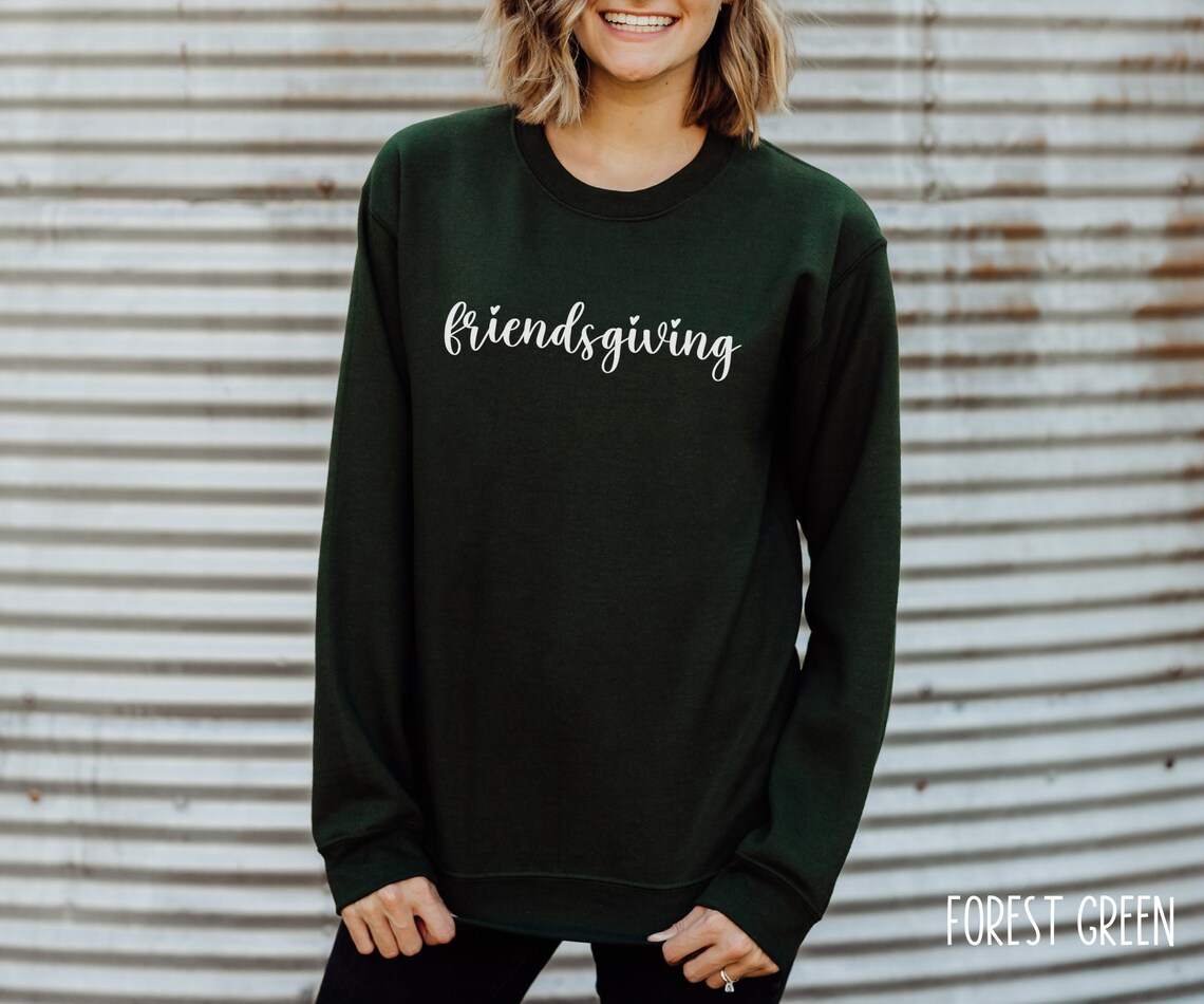 Friendsgiving Sweatshirt Thanksgiving Sweatshirt Happy - Etsy